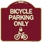 Signmission Bicycle Parking W/ Cycle and LockHeavy-Gauge Aluminum Architectural Sign, 18" x 18", BU-1818-24321 A-DES-BU-1818-24321 - alternate 1